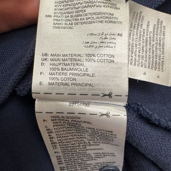 Adidas Arnesal FC 22/23 Travel Polo Shirt Mens XL Navy Blue Cotton Casual Active - Picture 6 of 16